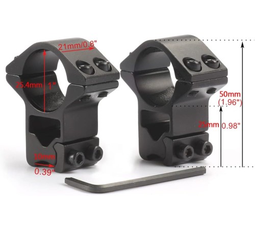 Nikula-25.4mm dürbün için 11mm YÜKSEK Havalı Tüfek / Av tüfeği Ayağı