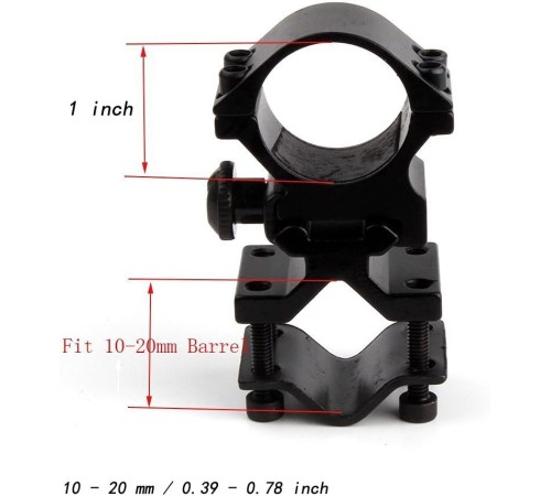 Evrensel Namlu Montaj Adaptörü El Feneri Lazer Meşale silah nişan dürbünü için