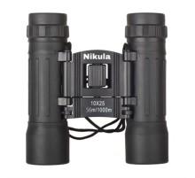 Nikula 10X25 Av Dürbünü -56M/1000M - Kauçuk Kaplama Siyah