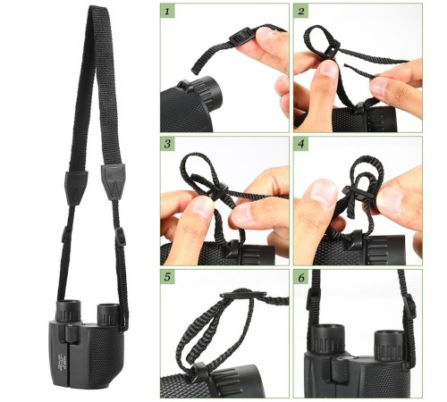 Nikula10x25 Kompakt Dürbün Yüksek Güçlü Açık Spor Teleskop Cep Kapsamı Konser Seyahat Çocuklar için Hediye