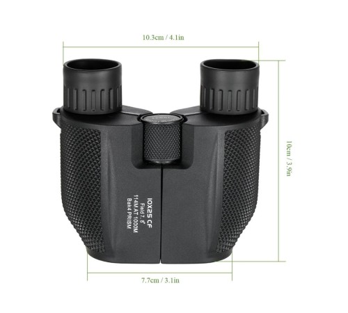 Nikula10x25 Kompakt Dürbün Yüksek Güçlü Açık Spor Teleskop Cep Kapsamı Konser Seyahat Çocuklar için Hediye