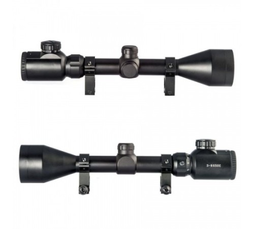 3-9x50 Nikula Zoomlu Keskin Nişancı Dürbünü Kırmızı,yeşil İşik Tüfek çelik Gövde
