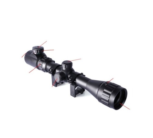 Nikula 3-9x32AOEG Çift Işık Kırmızı Yeşil Kaynaklı Tüfek Dürbünü