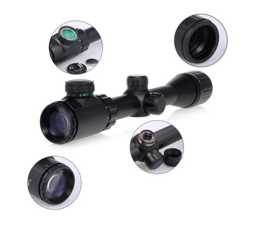 Nikula 3-9x32AOEG Çift Işık Kırmızı Yeşil Kaynaklı Tüfek Dürbünü