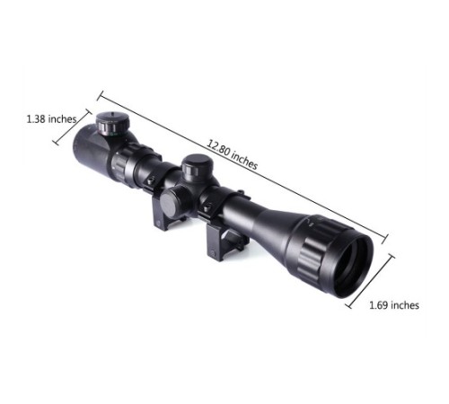 Nikula 3-9x32AOEG Çift Işık Kırmızı Yeşil Kaynaklı Tüfek Dürbünü