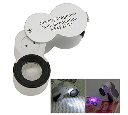 Nikula-45x22 Ledli Para Algılama Ve Mezuniyet Takı Değerleme Büyüteç