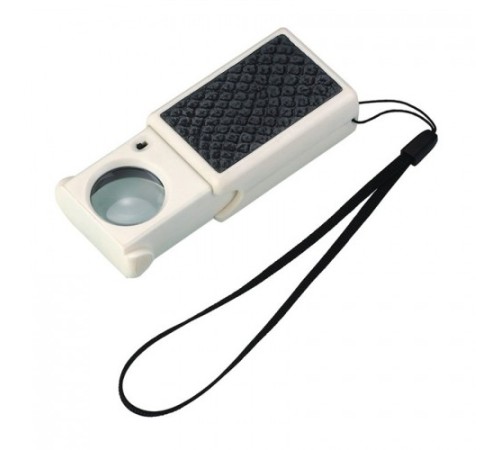 Nikula-Mücevherler, Ve Para Kontrol,için 45x25mm ışıklı,mor ışıklı Cepte Taşımalı Büyüteç