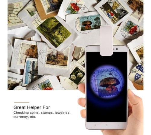 Nikula-Evrensel Led ışıklı Mini Cep Mikroskobu, Tüm Kameralı Telefonlar Için No:9882-w