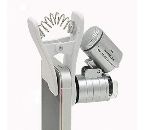 Nikula-Evrensel Led ışıklı Mini Cep Mikroskobu, Tüm Kameralı Telefonlar Için No:9882-w