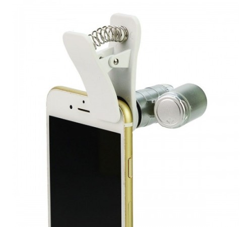 Nikula-Evrensel Led ışıklı Mini Cep Mikroskobu, Tüm Kameralı Telefonlar Için No:9882-w