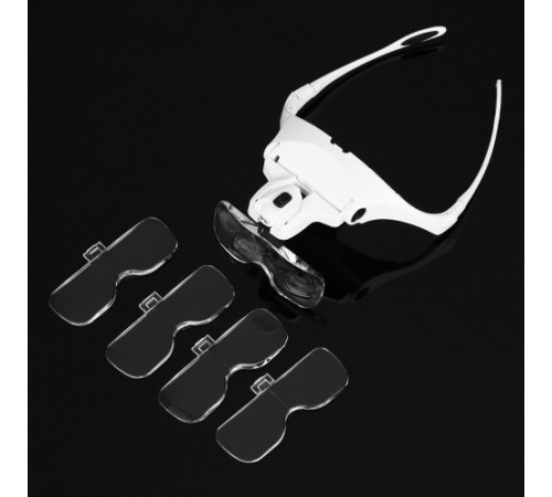 Nikula-5 Lens 1.0x-3.5x, 2led Işıklı  Ile Ayarlanabilir Gözlük Büyüteç9892B2