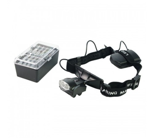 Nikula-2 Led Aydınlatıcı,5 Lens Plakaları Kask Büyüteç,cerrahi,tamir Büyüteç