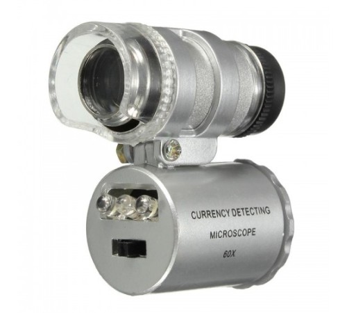 Nikula-Iphone5 Için Uyumlu Kapaklı Lens Mikroskop Taşınabilir Mini Cep Boyutu Led Mikroskop No.9882-ip5ii