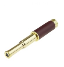 30x40 Panda Büyük Mercekli Pirinç Gövdeli Deri Çantalı Denizcilik Korsan Dürbün