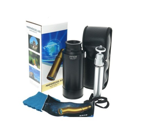 50x50 Panda Metal Gövde Tek Gözle Büyük Mercek Korsan Dürbün DSYH