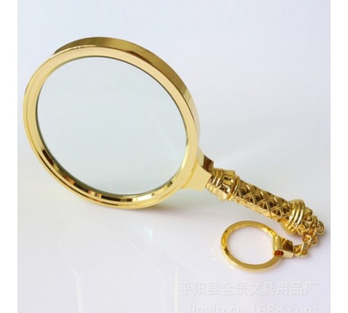 Nikula-5x80mm Tüm Metal Altın Renklı Hediye Büyüteç, Optik Lensler Ile çinko Alaşım Metal çerçeve