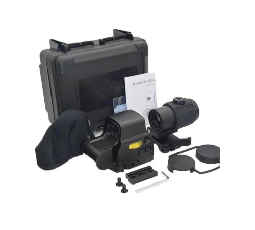 Nikula 558-G43 XPS2 Hedef İşaretleyici Red Dot - Holografik Nişangâh, 5x Büyütmeli Set-Siyah