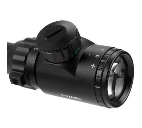 Spike 3-9x40 Zoomlu Çıft Işıklı Av Tüfeği Dürbünü Silah Montaj Kelepçeli