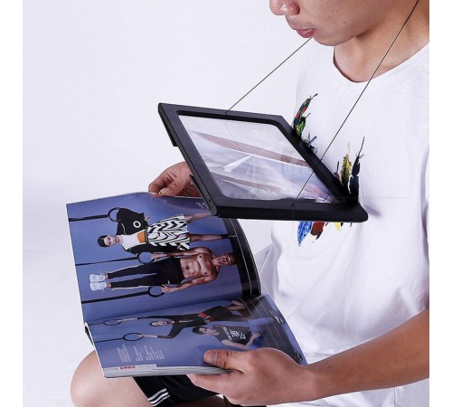 Nikula-Yaşlılar için  A4 boyutu masa tipi ışıklı okuma büyüteç th-275205b