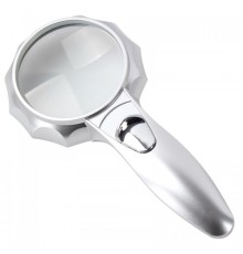 Nikula-4x 6 Led Işık Aydınlatma 75mm Optik Lens El Büyüteç