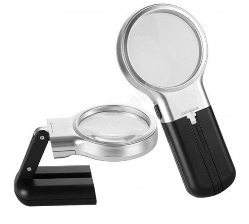 Nikula-ışıklı 3x60mm çok Fonksiyonlu Masaüstü Ayarlanabilir Büyüteç