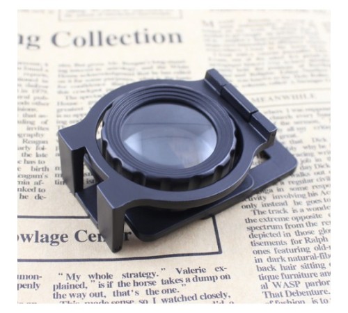 Nikula-Tekstilciler Için  Kumaş Kontrolü Büyüteç,katlanan, Metal 15x Büyütme