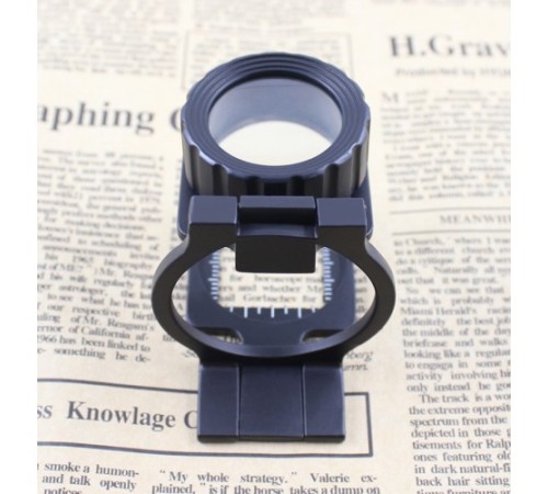 Nikula-Tekstilciler Için  Kumaş Kontrolü Büyüteç,katlanan, Metal 15x Büyütme