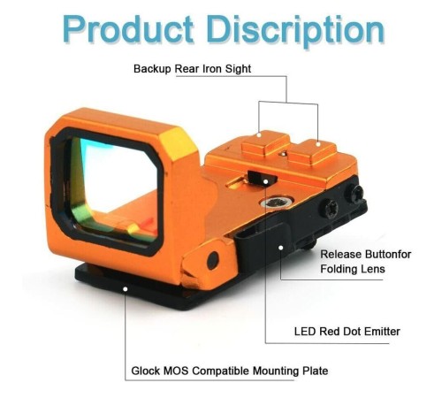 Vism Flipdot Reflex M2 Red Dot Sight - Katlanabilir 22mm Reflex Nişangâh