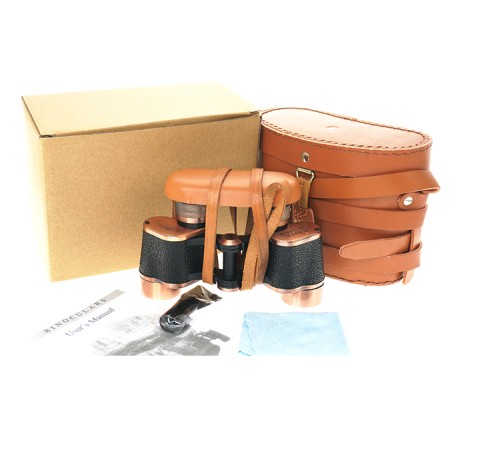 Baigish 6x24 Orjinal Deri çantalı Prinç Kaplama Subay Dürbünü – Su Geçirmez – Artıkıl özellikli- Rus Malı – 1000m/86m