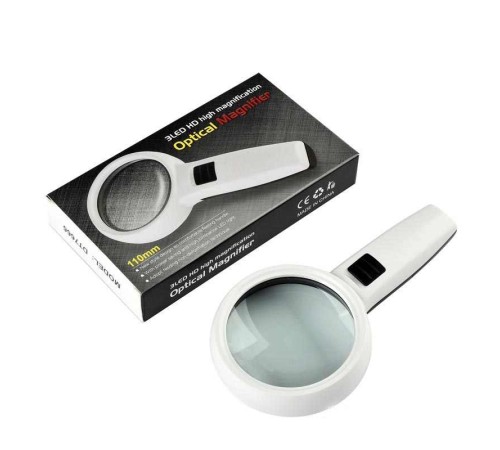 Nikula-3 Ledli 5x95mm & 10x19mm El Büyüteç, Takı, Okuma,para Kontrol Için DT7665