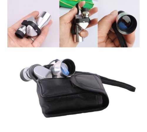 8x20 Tekli Dürbün Monoküler Mini Dürbün Kırmızı Camlı Avuç Içi Dürbünü