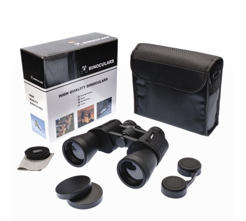 Nikula 10×50 – Geniş ön Mercekli Profesyonel El Dürbünü – 1000m/56m – Siyah