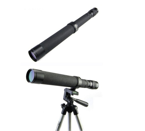 Baigish Zt8-24x40 Rus Model  Zoomlu ,deri çantalı Tripot Bağlanan Tekli Dürbün