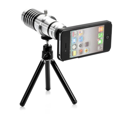 İphone5,5s,i̇phone4.4s Için Alüminyum 14x Optik Zoom Yakından Görüntü çekme Dürbün