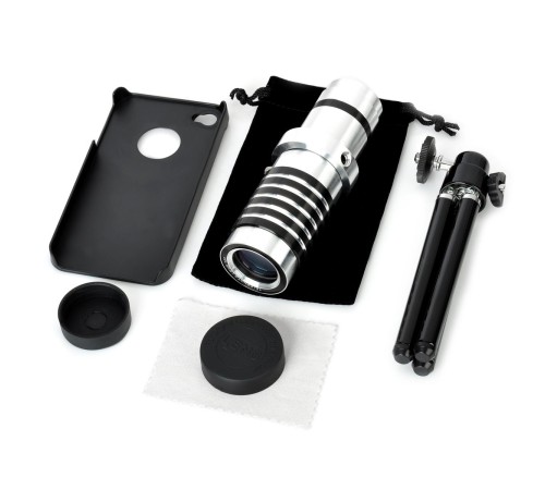 İphone5,5s,i̇phone4.4s Için Alüminyum 14x Optik Zoom Yakından Görüntü çekme Dürbün