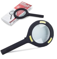 Nikula-3 Ledli Işıklı El Büyüteci 250 Lümen Beyaz Işık Büyüteç 3x Zoom Tamirci Büyüteç wt-374